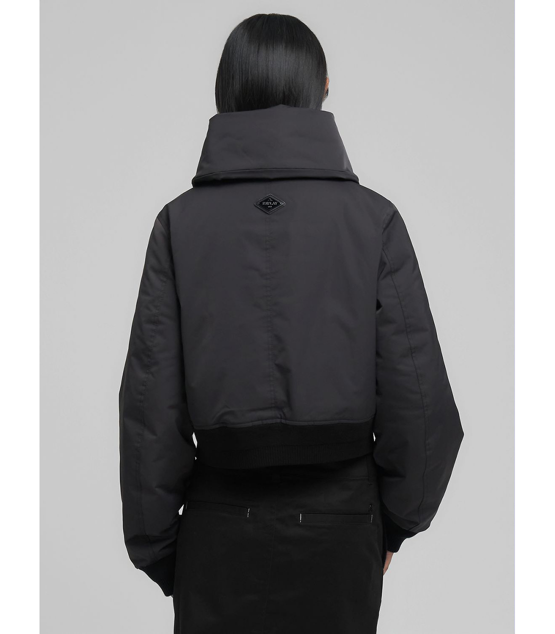 マキシラペル クロップジャケット 詳細画像 ブラック 3